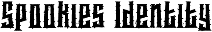 Spookies Identity Font