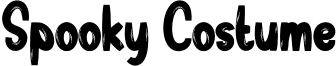 Spooky Costume Font
