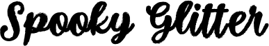 Spooky Glitter Font