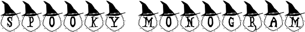 Spooky Monogram Font