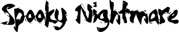 Spooky Nightmare Font
