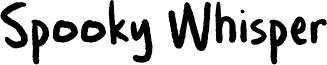 Spooky Whisper Font