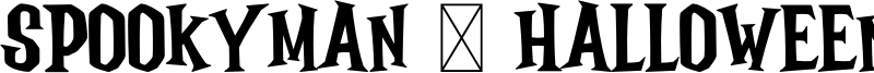 Spookyman - Halloween + Extras Font