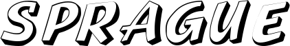 Sprague Font