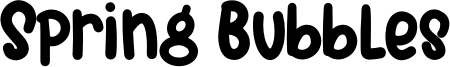 Spring Bubbles Font