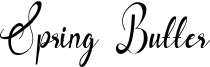 Spring Butter Font
