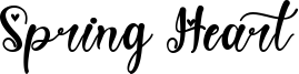 Spring Heart Font