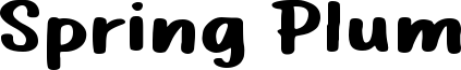 Spring Plum Font