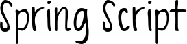 Spring Script Font