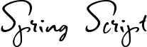 Spring Script Font
