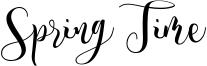 Spring Time Font