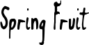 Spring Fruit Font