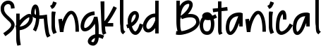 Springkled Botanical Font