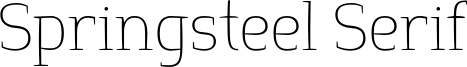 Springsteel Serif Font