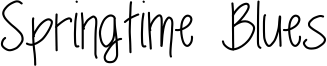 Springtime Blues Font