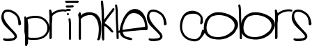 Sprinkles Colors Font