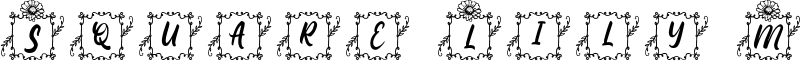 Square Lily Monogram Font