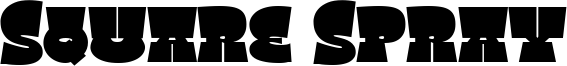 Square Spray Font