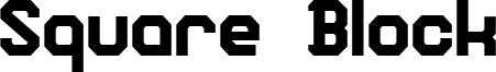 Square Block Font