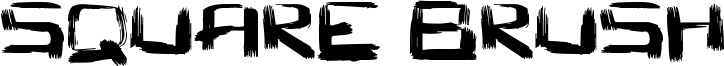 Square Brush Font