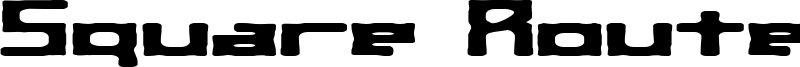 Square Route BRK Font