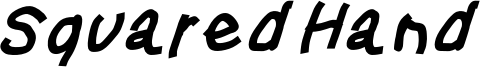 SquaredHandObl.otf