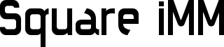 Square iMM Font