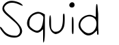 Squid  Font