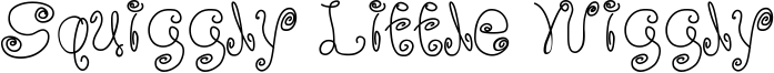 Squiggly Little Wiggly Font
