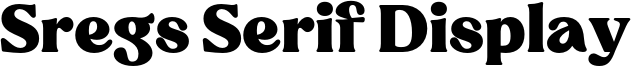 Sregs Serif Display Font