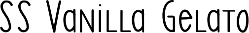 SS Vanilla Gelato Font