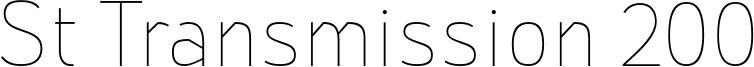 St Transmission 200 Font