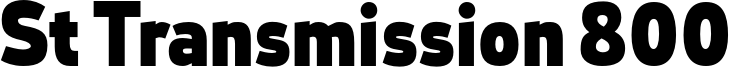 St Transmission 800 Font