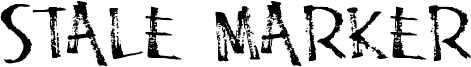 Stale Marker Font
