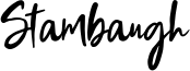 Stambaugh Font
