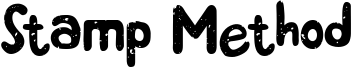 Stamp Method Font