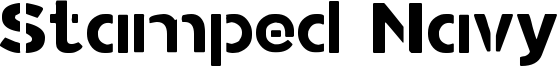 Stamped Navy Font Bold.ttf