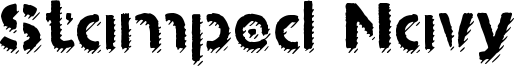 Stamped Navy Font Shadow.ttf