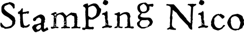 Stamping Nico Font