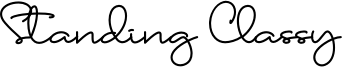 Standing Classy Font