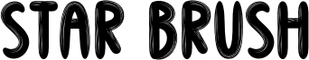 Star Brush Font