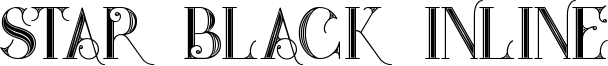 Star Black Inline Font