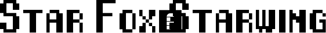 Star Fox/Starwing Font