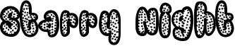 Starry Night Font
