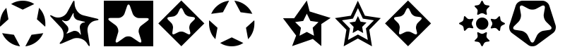 Stars for 3D FX Font
