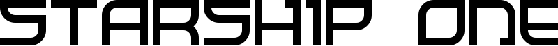 Starship One Font
