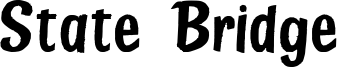 State Bridge Font