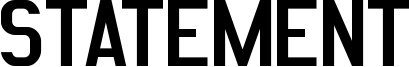 Statement Font