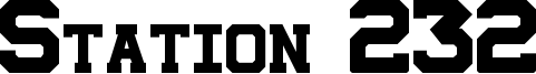 Station 232 Font