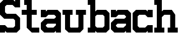 Staubach Font